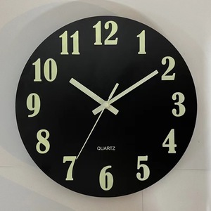 <span class=keywords><strong>Orologio</strong></span> da Parete Rotondo Creativo Luminoso in Legno Silenzioso con Indicazione 24 Ore per Arredamento Soggiorno - Product Image 4