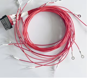 Pabrik Cina kawat kustom cincin pengekang listrik kerut Terminal Spade terisolasi Bms penyimpanan energi perakitan kawat <span class=keywords><strong>Harness</strong></span> - Product Image 6