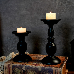 Ensemble de 2 chandeliers en métal noir Mystic Arts pour la décoration de la maison, décoration de table de salon - Product Image 3