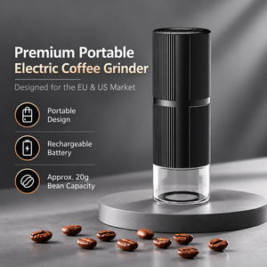 Molinillo de Café Eléctrico Portátil, Recargable por USB Tipo C, Molinillo de Granos de Café de 20g para Hogar, Oficina, Viajes y Venta al por Mayor - Product Image 3