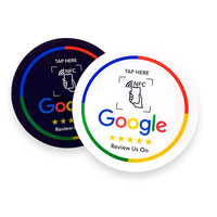 Autocollant NFC rond en acrylique pour code QR, disque de menu de table personnalisé en acrylique rond avec code QR, disques de menu NFC en acrylique, disques de code QR en acrylique