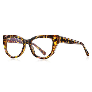 Fabricant de <span class=keywords><strong>lunettes</strong></span>, montures de <span class=keywords><strong>lunettes</strong></span> en acétate, style œil de chat, nouvelles montures tendance à bord épais, anti-lumière bleue, montures optiques pour femmes - Product Image 4