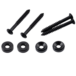 Tornillos de cabeza alomada de acero negro con arandelas, rosca métrica gruesa, clase 8.8, diámetro de cabeza de 12 mm - Product Image 1