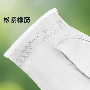 Guantes de golf transpirables de piel de oveja, cuero genuino, unisex, para deportes al aire libre, color blanco H042589AA - Product Image 1