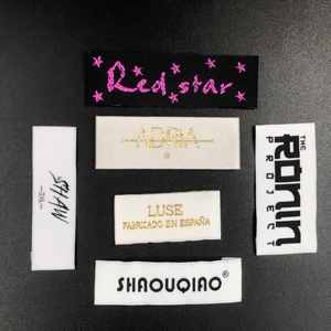 Nuovo prodotto per serigrafia <span class=keywords><strong>etichette</strong></span> di abbigliamento su cappelli per vestiti scarpe da scarpe con cappelli in raso ad alta densità - Product Image 3