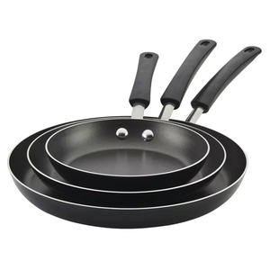 Poêle à frire 3 pièces, ustensiles de cuisine, vente chaude, <span class=keywords><strong>prix</strong></span> bon marché, casseroles <span class=keywords><strong>en</strong></span> aluminium antiadhésives, ensembles d'ustensiles de cuisine - Product Image 1