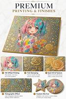 QM Caja Japan Anime Super Dragon Fan Art Blind Box Toys Harga Grosir Murah Kartu Koleksi Booster Art Shikishi Board