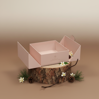 Boîte d'emballage cosmétique et de soin de la peau en carton au design unique et luxueux, boîte à double porte, ouverture sur deux côtés, boîte cadeau avec tiroir, boîte extérieure