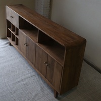Armoire de rangement en bois massif, modulaire, écologique, grande capacité, pour la maison, le bar, l'hôtel, la chambre, le salon, meubles durables, vente en gros