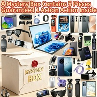 Action Camera Garantita Inclusa nella Lucky Mystery Box Budget con 5 Gadget Casuali, Smartphone 5G, Auricolari, Anello, Altoparlante Bluetooth e Regali
