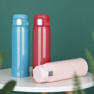 Customizable 350ML/500ML Outdoor Double Wall Stainless Steel Water <b>Bottle</b> Bounce Lid Classic Vacuum <b>Thermos</b> 6-12H Thermal Party - Product Image 4