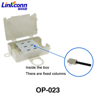 กล่องต่อสายไฟ OP OP-023 สีขาว วัสดุ PP พร้อมขั้วต่อสายเคเบิลและขั้วต่อ 3 ขา - Product Image 2