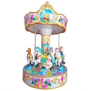 Manège électrique d'intérieur à trois places pour enfants, équipement de divertissement à monnayeur en fibre de verre, petit modèle monte-terre, pour usage domestique et centres commerciaux - Product Image 2