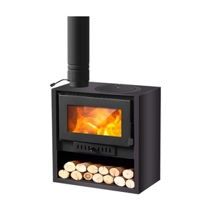 Chimenea <span class=keywords><strong>de</strong></span> <span class=keywords><strong>Leña</strong></span> <span class=keywords><strong>de</strong></span> Doble Combustible para Uso Doméstico, <span class=keywords><strong>Diseño</strong></span> Moderno Personalizado, Estufa <span class=keywords><strong>de</strong></span> Calefacción Ahorradora <span class=keywords><strong>de</strong></span> Energía y Reforzada para Uso en Interiores - Product Image 1