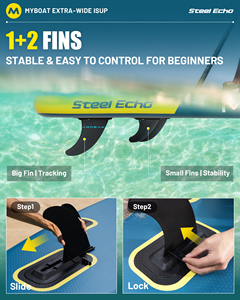 Planche de paddle SUP gonflable OEM <span class=keywords><strong>pas</strong></span> chère 11'6''*35''*6'' avec logo personnalisé, en Drop Stitch, pour Stand Up Paddle - Product Image 4