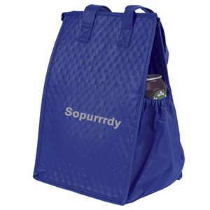 Sac isotherme personnalisé avec logo, imprimé, non tissé, pour courses, sac de transport, sac de rangement alimentaire, sac à lunch thermique - Product Image 2