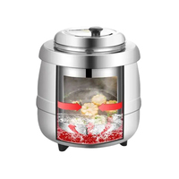 Chauffe-soupe électrique en acier inoxydable 10L, bouilloire pour buffet, chauffe-aliments pour la restauration, maintien au chaud 24 heures
