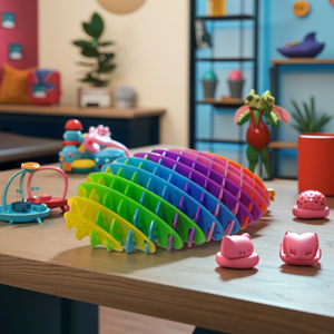 Neue 3D-gedruckte elastische Netztechnologie: Sensorisches Dekompressionsspielzeug, pädagogisches Teleskopspielzeug, Fidget-Neuheiten & Scherzartikel für Kinder - Product Image 2