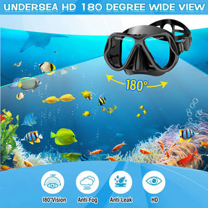 หน้ากากดำน้ำซิลิโคนเลนส์คู่ XIALE ให้การมองเห็นใต้น้ำที่ชัดเจนและสะดวกสบาย พร้อมคุณสมบัติป้องกันฝ้า - Product Image 2