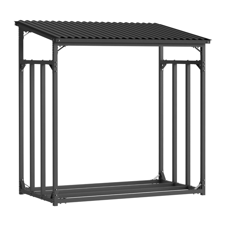 Notched Metal Rack Good Price New Design Top Notch Firewood Rack Anthracite Grey Black ...