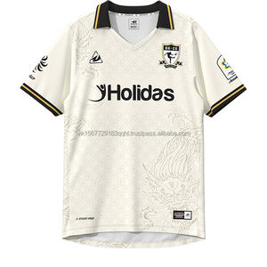 Camiseta Deportiva de Fútbol Vintage con Cuello Redondo y Estampado por Sublimación, Manga Corta, Transpirable, de Secado Rápido, Anti-UV, Unisex, Personalizable - Product Image 4