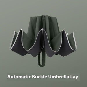 <span class=keywords><strong>Parapluie</strong></span> Automatique pour Hommes avec Anneau de Crochet Inversé Agrandi, Protection Solaire pour Étudiants, École - <span class=keywords><strong>Meilleur</strong></span> <span class=keywords><strong>Parapluie</strong></span> Pliant - Product Image 3