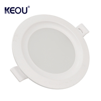 KEOU Éclairage de plafond à panneau rond ultra fin 9W 12W 18W 24W 36W Led