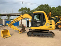 Mini-excavatrice Komatsu PC60 d'occasion de 6 tonnes avec marteau briseur à vendre