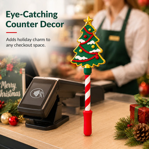 Tarjeta de Crédito con Diseño Personalizado de Hombre de Jengibre y Copo de Nieve Navideño Impreso en 3D, Juguete Divertido y Colorido con Función de Pago con un Toque - Product Image 6
