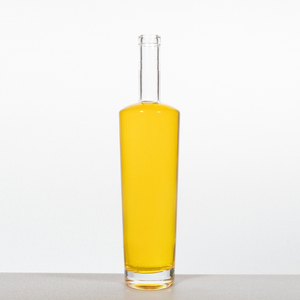 Bottiglie di vino liquore di vetro rettangolare a fondo spesso personalizzate all'ingrosso per Whisky Vodka Gin Spirits - Product Image 4