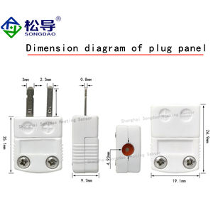 K-tipo termocoppia resistente ad alta temperatura spina ceramica presa maschio e femmina dimensione del giunto componente SHX-K-M/F - Product Image 3