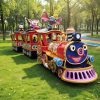 Train de loisirs sans rail électrique pour attractions touristiques et parcs d'attractions