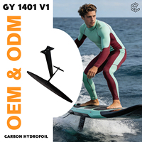 Aile de Foil Hydrofoil GY 1401 en Carbone Ultra pour Débutants, Vente Chaude, pour Sports Nautiques, Planches de Surf, Ailerons de Surf, Foil de Course, Kit Aile de Foil