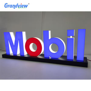 Station de carburant Structure d'éclairage Espace Cadre Accessoires Station de remplissage Led Publicité Auvent Station-service Fascia Board - Product Image 5