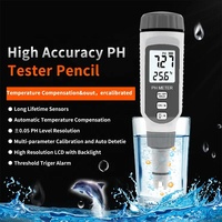 Capteur intelligent pH818 Portable Type de stylo pH-mètre Testeur d'acidité et d'alcalinité Instrument de mesure de la qualité de l'eau chimique agricole