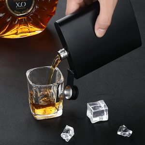 6oz 7Oz 8oz Matte Đen hip flasks thép không gỉ rượu Whisky rượu kim loại Hip <span class=keywords><strong>Flask</strong></span> cho Húng Quế Hayden belmont - Product Image 4