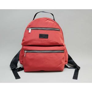 Venta directa de fábrica Unisex Poliéster Ladrillo Rojo Uso informal Dos bolsillos delanteros Cremallera metálica Bolsa de peso ligero mochila escolar - Product Image 4