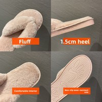 Tongs et pantoufles à semelle TPR populaires doublure en fourrure artificielle pantoufles confortables de la meilleure qualité