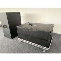 Caisson de basses actif professionnel double 18 ''système de sonorisation de concert extérieur caissons de basses