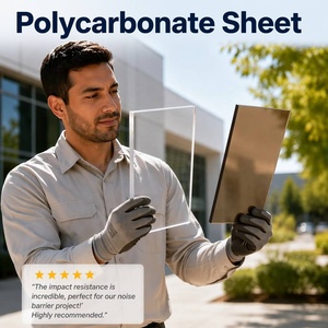 Lastra di Copertura <span class=keywords><strong>in</strong></span> <span class=keywords><strong>Policarbonato</strong></span> Solido, Resistente al Calore e ai Raggi UV, Pannello Trasparente <span class=keywords><strong>per</strong></span> <span class=keywords><strong>Verande</strong></span>, Solarium e <span class=keywords><strong>Coperture</strong></span> - Product Image 1