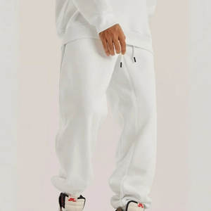 Pantalones Deportivos de Felpa de Algodón con Logotipo Personalizado de Fábrica, Color Sólido, Talla Grande, Transpirables, de Pierna Recta para Hombre, Otoño - Product Image 3