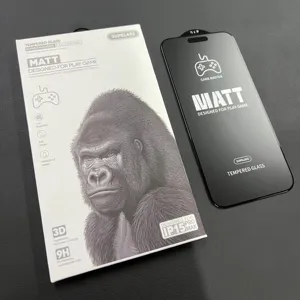 Supglass XC-13 game matte Anti silau, pelindung layar kaca Tempered untuk IPhone 11 12 13 14 15 Pro Max 7 8 Plus X XS XR Max