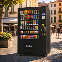 Máquina Expendedora Compacta Multi-Producto Zhongda para Bebidas y Snacks, Capacidad de 300-800 Unidades, Refrigeración por Compresor, Monitoreo Remoto
