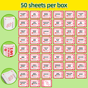 50 cartes d'interaction personnalisées <span class=keywords><strong>pour</strong></span> couples, petites cartes de questions mutuelles <span class=keywords><strong>pour</strong></span> un <span class=keywords><strong>jeu</strong></span> de conversation en boîte en carton coloré - Product Image 2