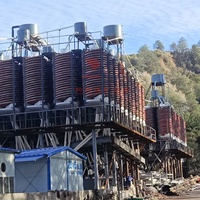 Concentrateur par gravité à spirale en fibre de verre à zéro consommation d'énergie pour le traitement de l'or, de l'étain, du tungstène, du chromite et du minerai de fer