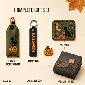 Coffret cadeau d'Halloween personnalisé, Sachet remplissable, Breloque, Étiquette de bagage, Porte-clés, Patch PVC, Épinglette en émail, Pièce de monnaie, Boîte cadeau, Cadeau promotionnel OEM ODM - Product Image 3