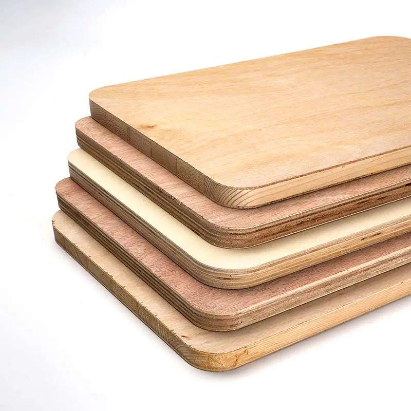 Kualitas tinggi dan harga rendah jenis Poplar Core Wood veneer 5mm kayu lapis