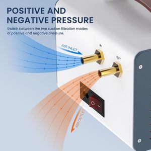 Oilless <b>Vacuum</b> <b>Pump</b> 15L Min Dual Adjustable Flow Portable Quiet Diaphragm <b>Pump</b> for Lab Filtration and Epoxy Mold Oilless <b>Vacuum</b> - Product Image 2