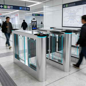 Wkt Rfid Турникет биометрическая система контроля доступа Nfc Wiegand распознавание лица Роскошные поворотные барьерные ворота с кодом Qr для тренажерных залов - Product Image 6