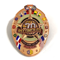 Badge personnalisé en alliage de zinc avec logo, pour la conférence Adventiste Camporee Pathfinder Club, épinglette en émail souple